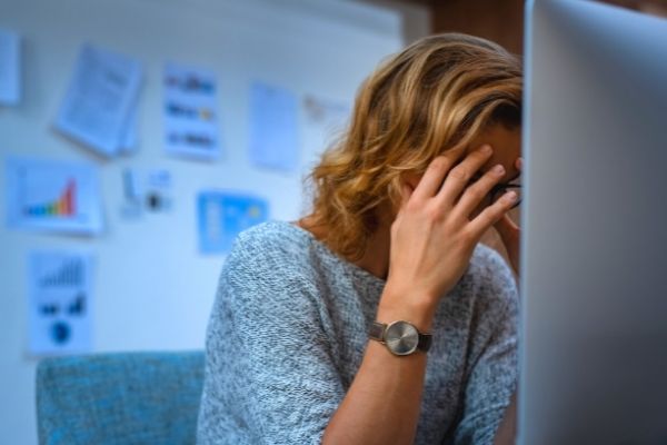 small business owner upset from cybercrime